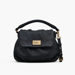 Marc Jacobs Black Leather Shoulder Bag- Classic Q Lil Utika